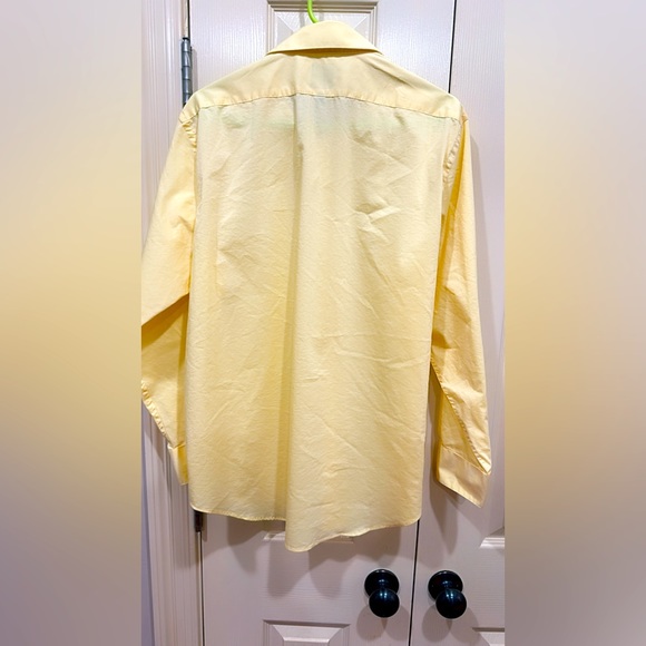 Men yellow slim fit shirt - Picture 5 of 5
